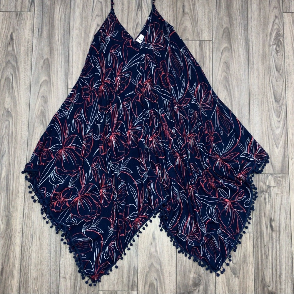 Floral Print Beach Dress Cover up Goa by Japna